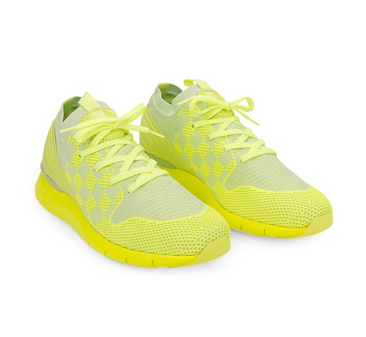 Neon Yellow Fastlane Lace Up Sneakers Size 9 42
