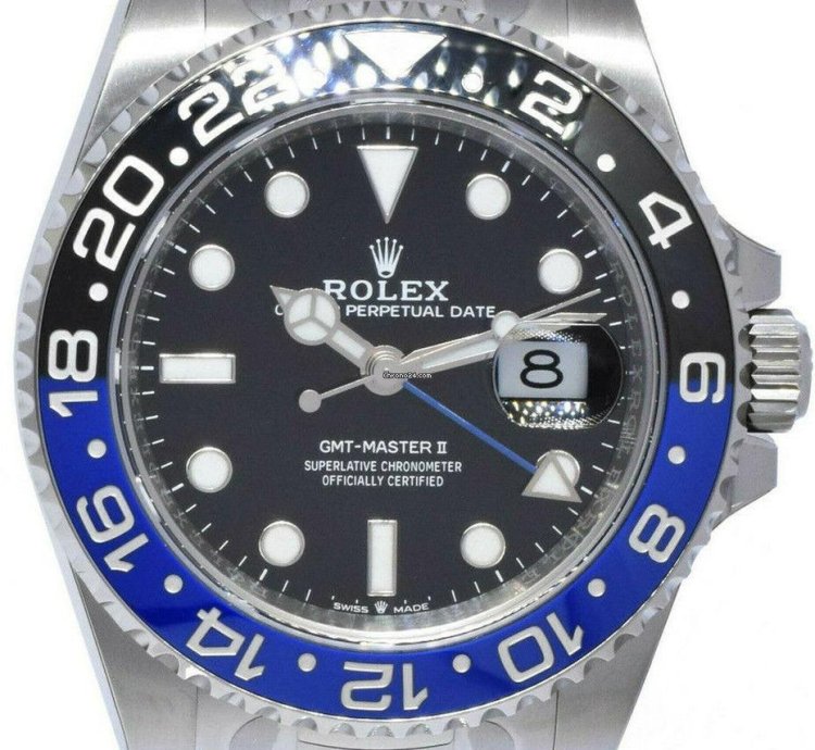Rolex Gmt-master Ii New Rolex Gmt-master Ii Black Blue Mens Ceramic Oyster Steel 22 126710