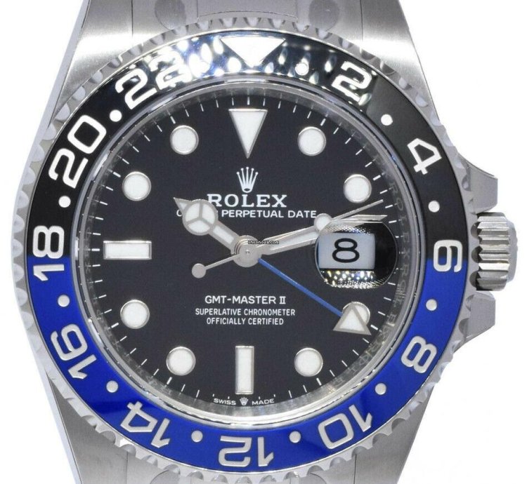 Rolex Gmt-master Ii New Rolex Gmt-master Ii Black Blue Mens Ceramic Oyster Steel 22 126710