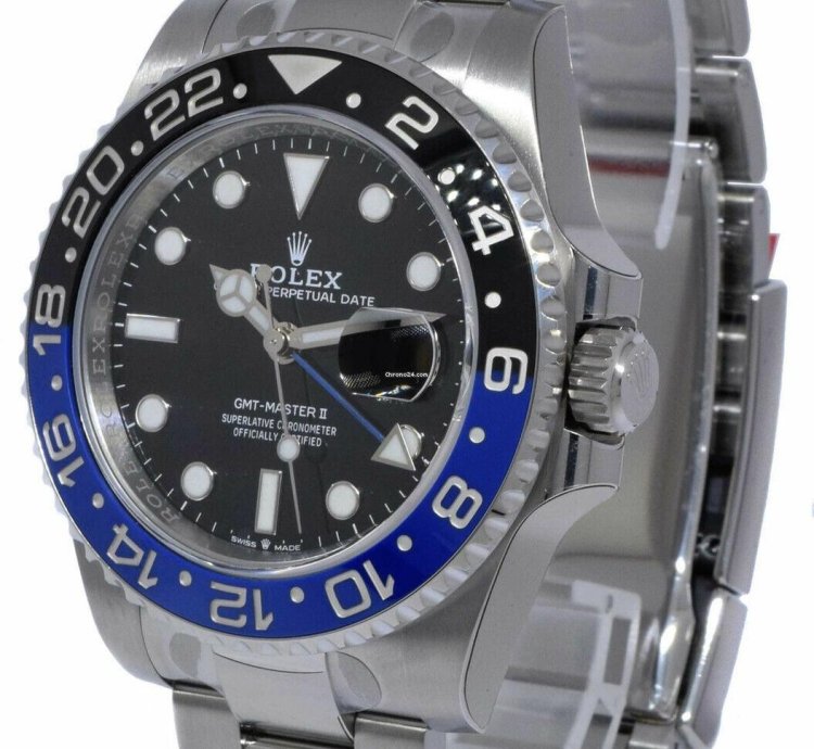Rolex Gmt-master Ii New Rolex Gmt-master Ii Black Blue Mens Ceramic Oyster Steel 22 126710