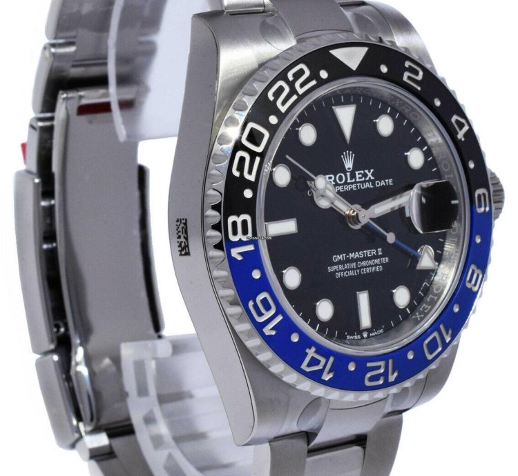 Rolex Gmt-master Ii New Rolex Gmt-master Ii Black Blue Mens Ceramic Oyster Steel 22 126710