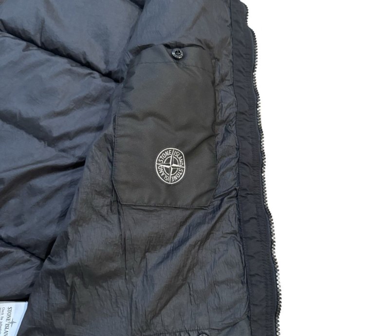 900 Stone Island Crinkle Reps Down Gilet Stone Island Vest
