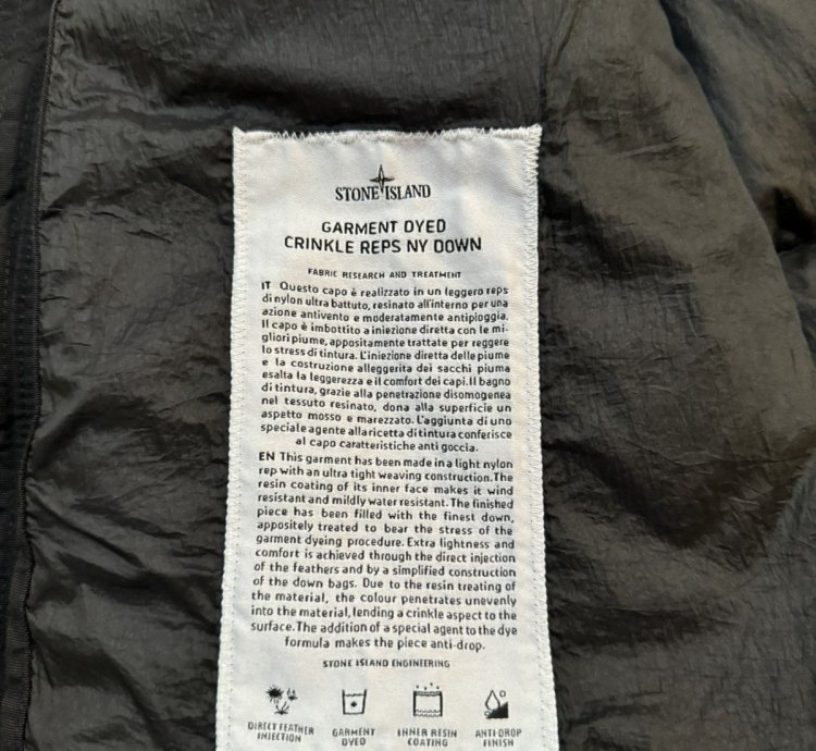 900 Stone Island Crinkle Reps Down Gilet Stone Island Vest