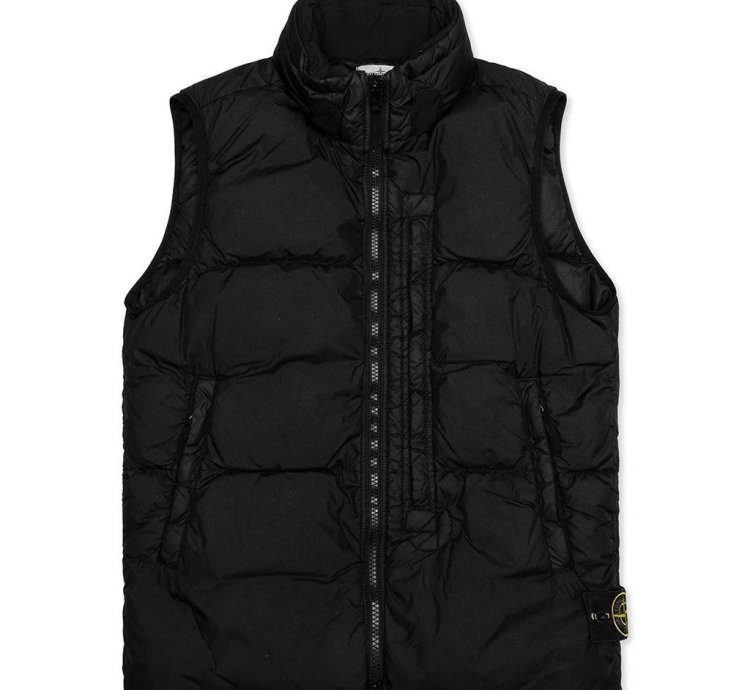 900 Stone Island Crinkle Reps Down Gilet Stone Island Vest
