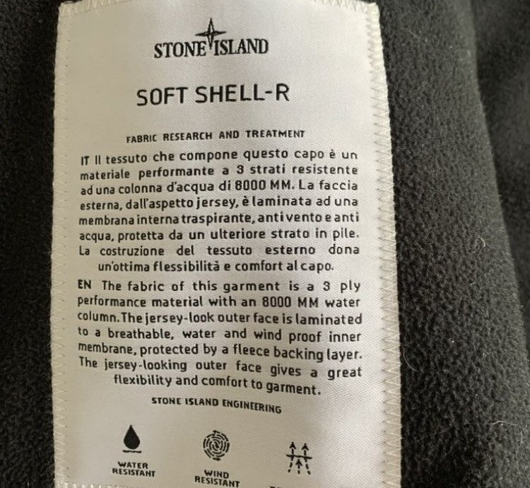 Authentic Stone Island Soft Shell Jacket
