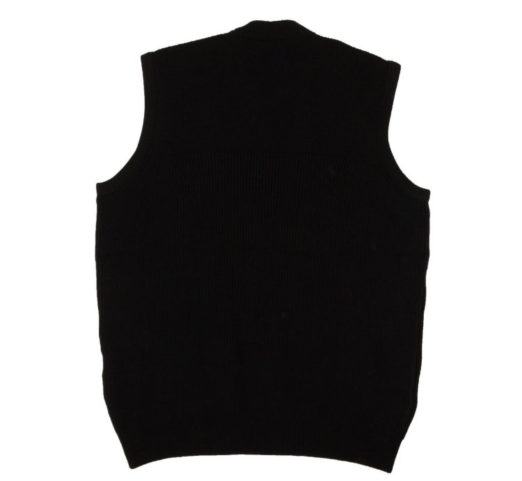 Black Knit Crewneck Sweater Vest Size Xl