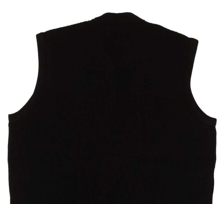 Black Knit Crewneck Sweater Vest Size Xl