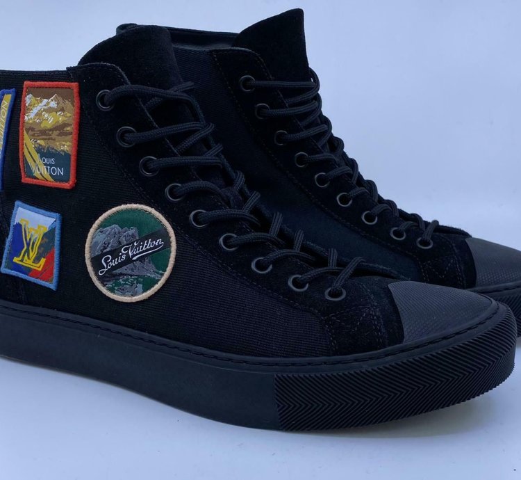 New Authentic Louis Vuitton Tattoo Sneaker Boot Alpes