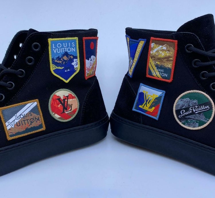 New Authentic Louis Vuitton Tattoo Sneaker Boot Alpes
