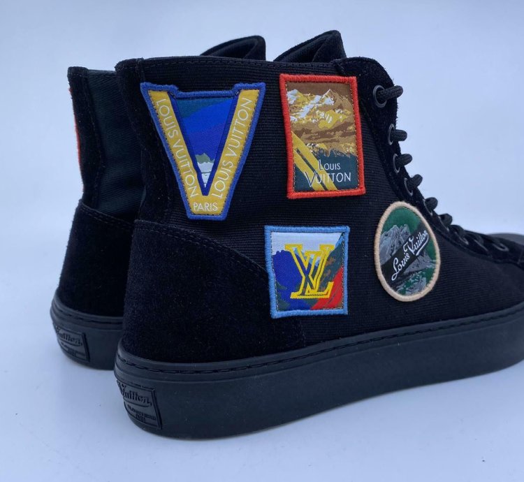 New Authentic Louis Vuitton Tattoo Sneaker Boot Alpes