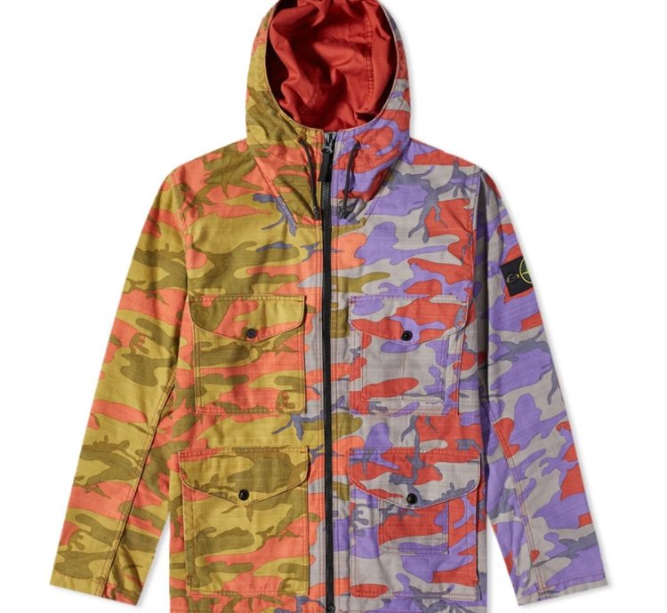 Bnwt 4x Stone Island Aw22 Heritage Camo Hooded Jacket