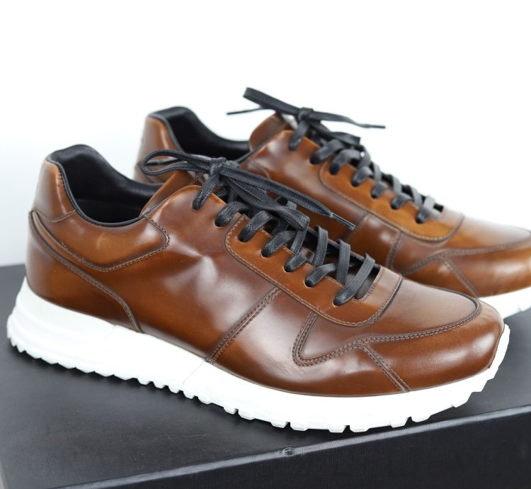 New Brown Leather Sneakers