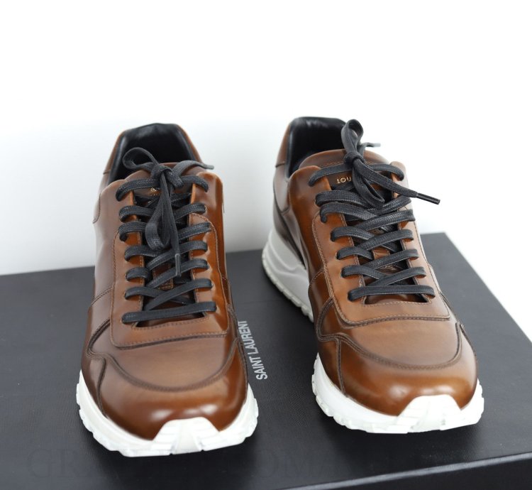 New Brown Leather Sneakers