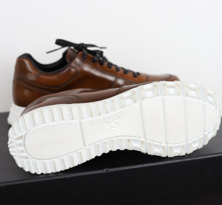 New Brown Leather Sneakers