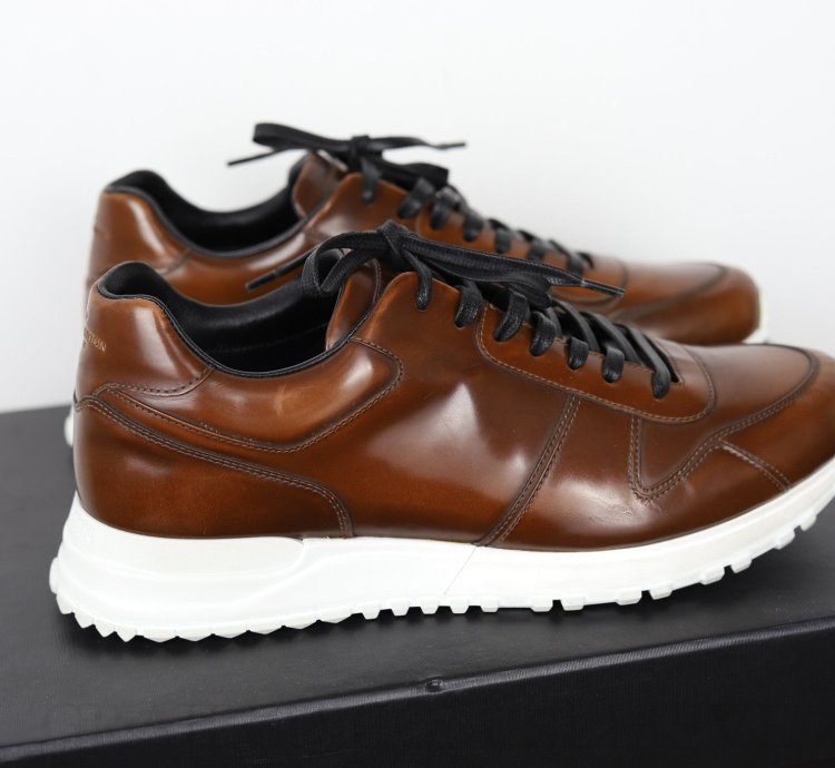 New Brown Leather Sneakers