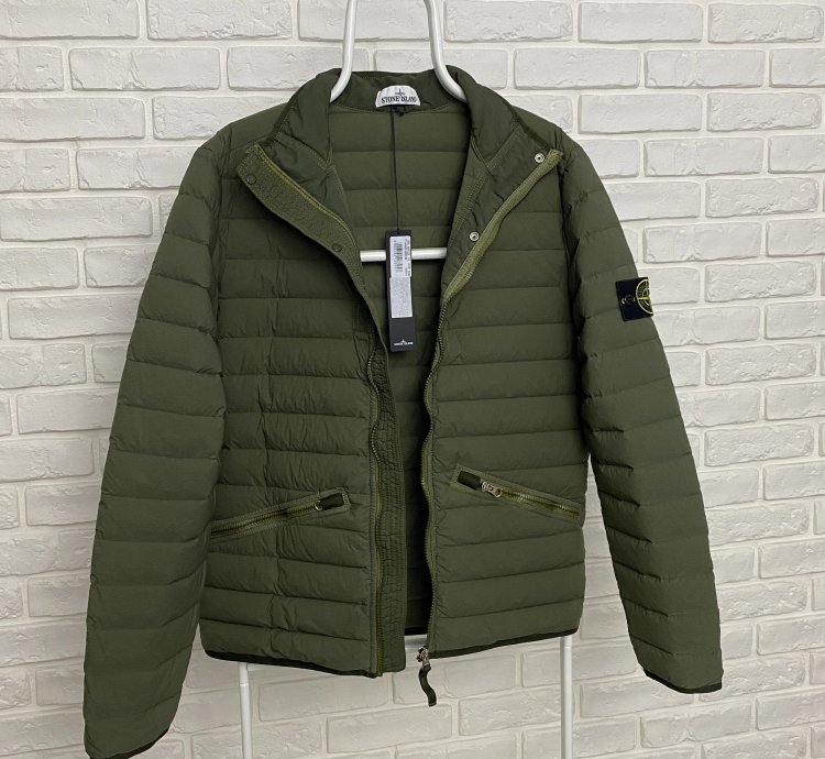 Bnwt Stone Island Down Jacket Loom Woven Chambers Nylon