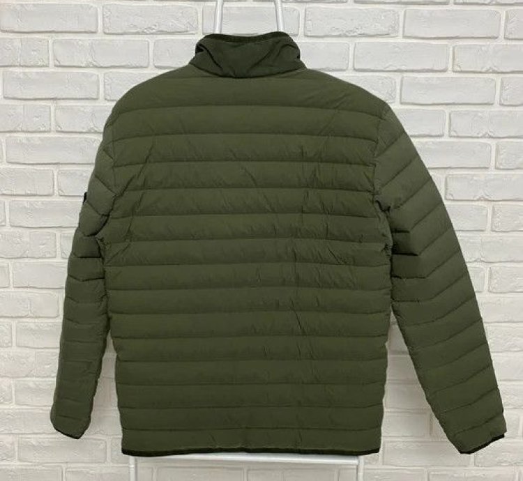 Bnwt Stone Island Down Jacket Loom Woven Chambers Nylon