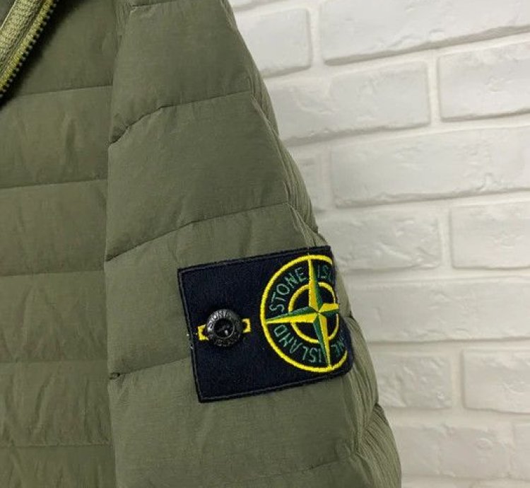 Bnwt Stone Island Down Jacket Loom Woven Chambers Nylon