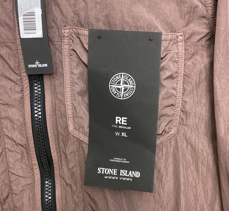 Bnwt Stone Island Nylon Metal Zip Overshirt Jacket Size Xl