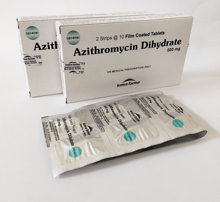 1 Box Azithromycin 500mg Treat Tract Respiratory Infections 20 Tablets