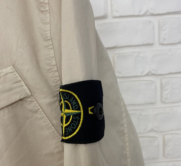 Bnwt Stone Island Stretch Twill Garment Dyed Shirt Jacket