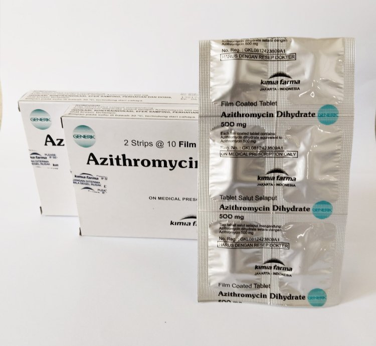 1 Box Azithromycin 500mg Treat Tract Respiratory Infections 20 Tablets