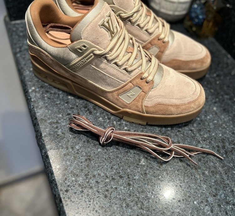 New Louis Vuitton Trainer Brown Tan Size 10lv Rare