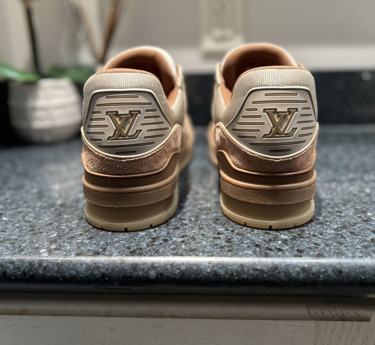 New Louis Vuitton Trainer Brown Tan Size 10lv Rare