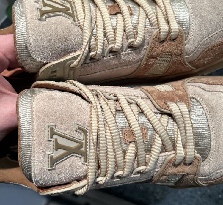 New Louis Vuitton Trainer Brown Tan Size 10lv Rare