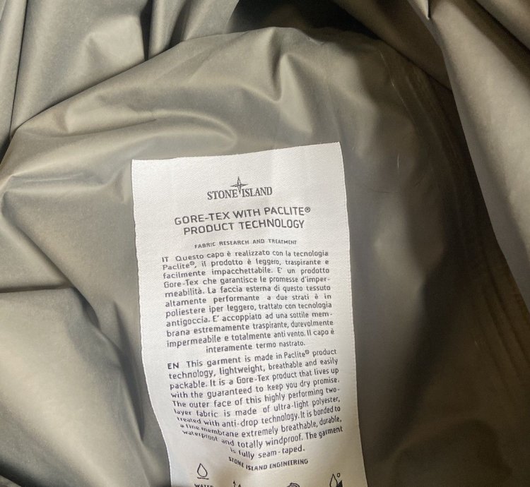 Brand New Stone Island Paclite Gore-tex Anorak Jacket
