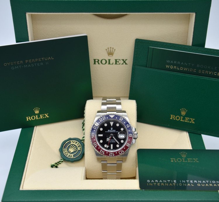 Rolex Gmt-master Ii Pepsi Blue And Black Bezel Automatic