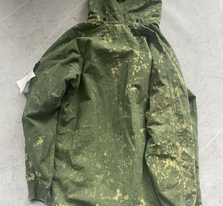 Cotton Rip Stop Off Dye Half Zip Anorak