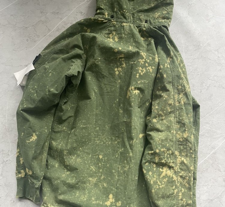 Cotton Rip Stop Off Dye Half Zip Anorak