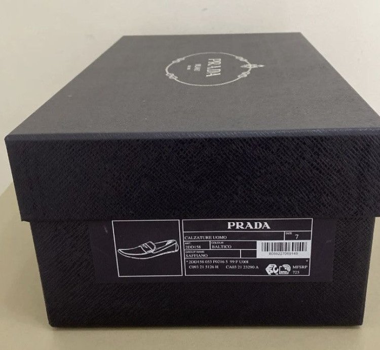 New Prada Men Saffiano Leather Loafer Drivers 2dd158