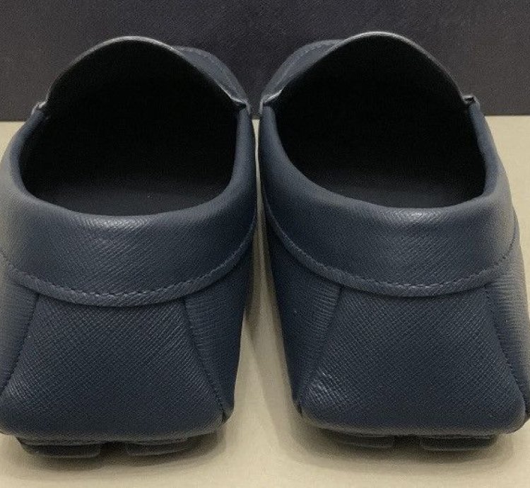 New Prada Men Saffiano Leather Loafer Drivers 2dd158