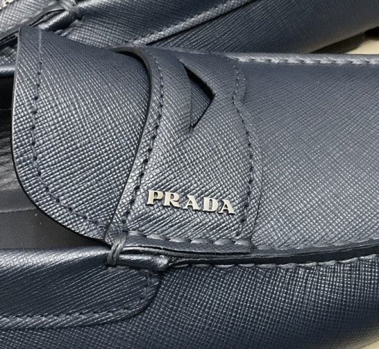 New Prada Men Saffiano Leather Loafer Drivers 2dd158