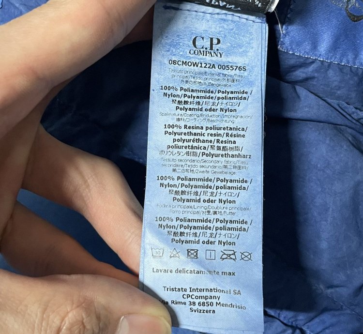Cp Company Blue Nyber Explorer Jacket
