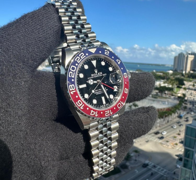 Rolex Gmt-master Ii Pepsi Jubilee 126710blro Full Set