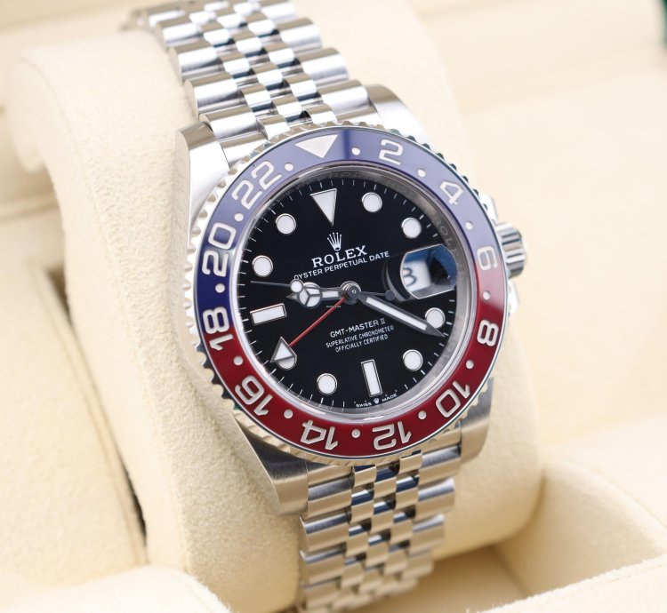 Rolex Gmt-master Ii Pepsi Jubilee 126710blro Full Set
