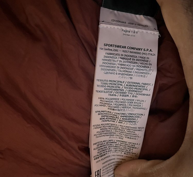 Down Filled Coat Crinkle Reps Perfect Condition