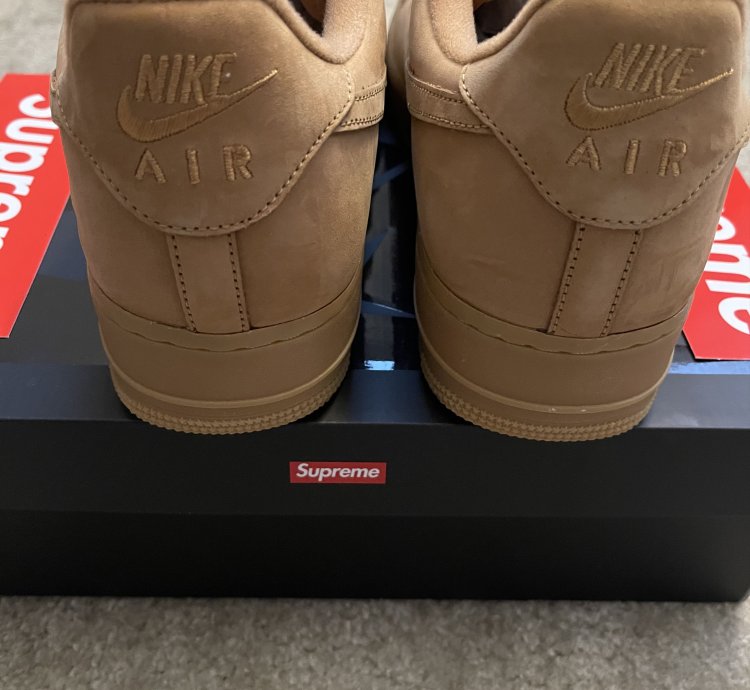 New Supreme Nike Air Force 1 Low Sp Wheat