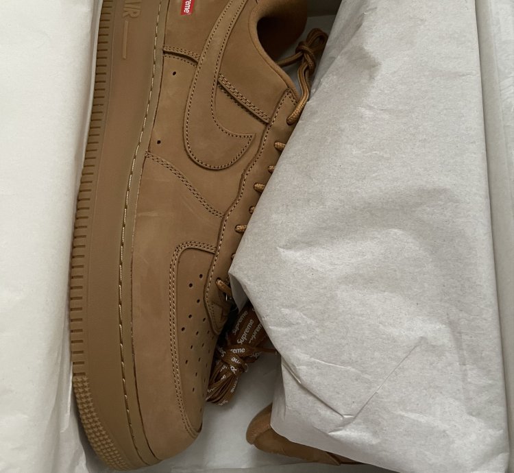 New Supreme Nike Air Force 1 Low Sp Wheat
