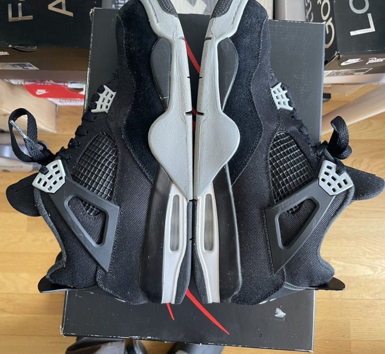 Nike Air Jordan 4 Retro Se Black Canvas