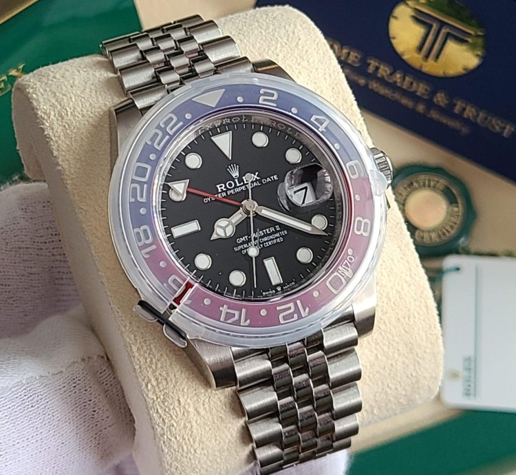 Rolex Gmt-master Ii Pepsi Jubilee New Stickers Full Set White Tag