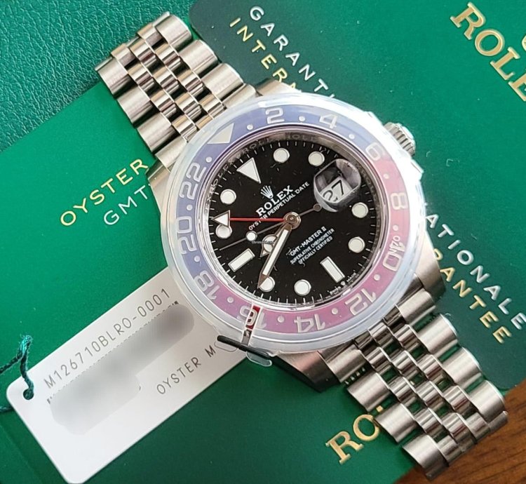 Rolex Gmt-master Ii Pepsi Jubilee New Stickers Full Set White Tag