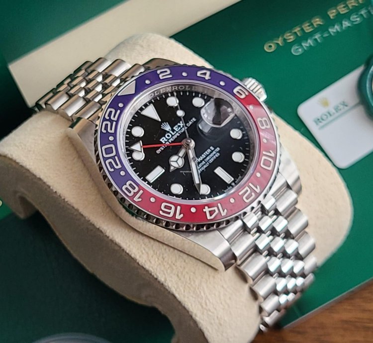 Rolex Gmt-master Ii Pepsi Jubilee New Stickers Full Set White Tag