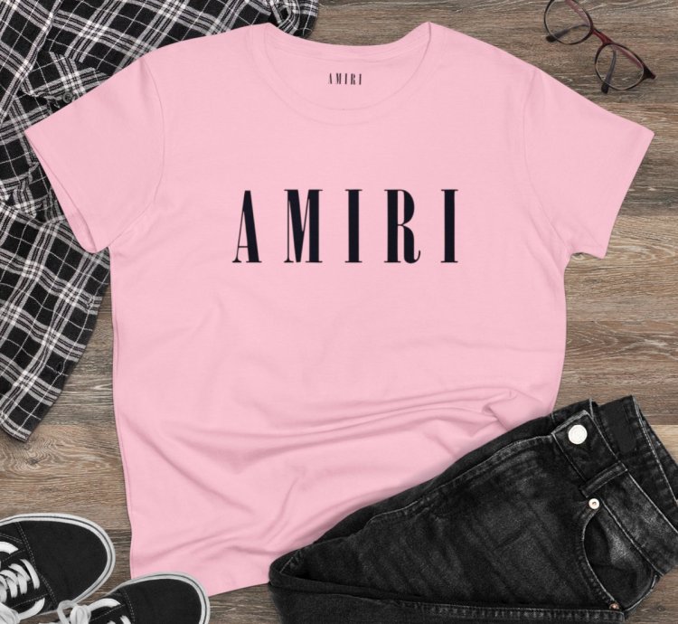 Amiri Core Womens Shirt Softstyle Light Pink Tee S To 2xl