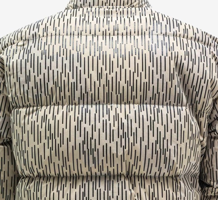 Ecru Naslan Light Watro Rain Camo Down Jacket