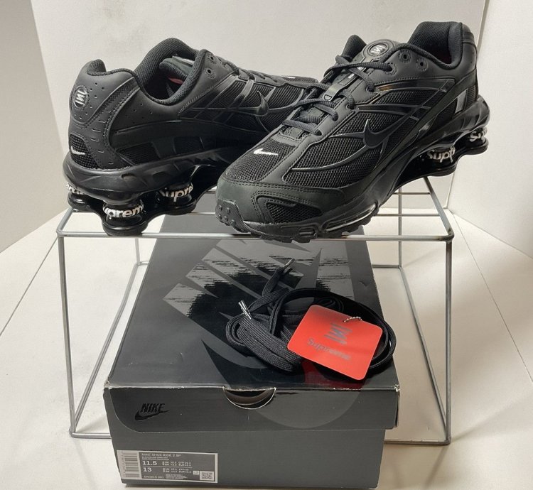 Nike 2022 Supreme Shox Ride 2 Sp Black Us11 5 Od All Rare