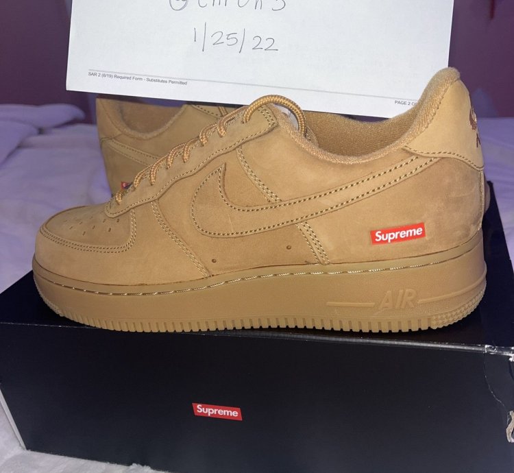 Nike Air Force 1 Low Sp Supreme Wheat